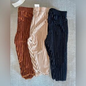 Baby velour Corduroy style leggings